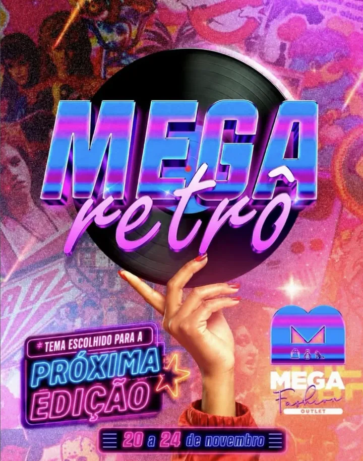 Mega Retrô, tema escolhido para a próxima edição, de 20 a 24 de novembro
